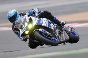 Sports Bike Rider in Action